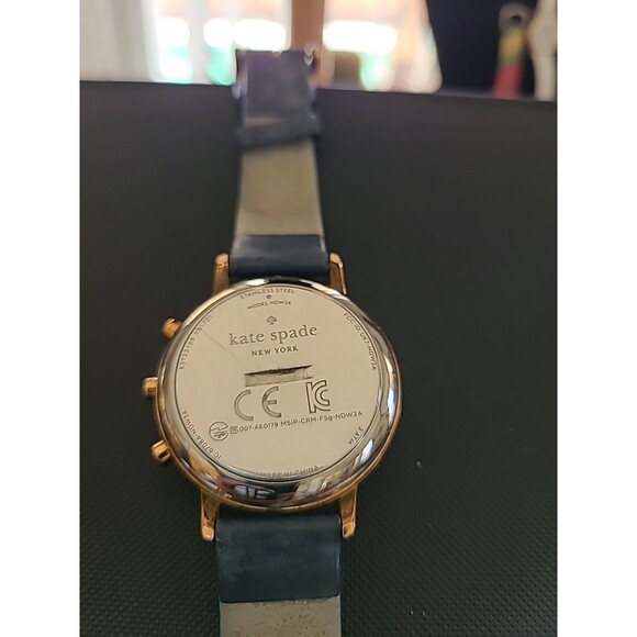 Kate Spade Grand Metro Hybrid Watch Women 40mm Leather Cheers Needs Battery main image 5